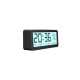 Reveil digital black affichage thermometre/humidite Evoom EV312668