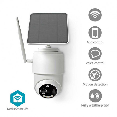 Camera exterieure wifi fullhd 100% sans fil-ip65 Nedis WIFICBO50WT