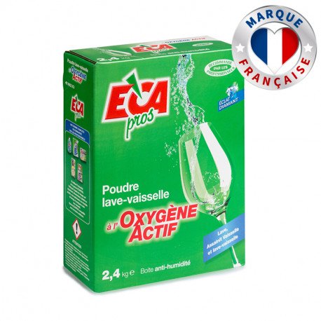 Poudre de lavage 2.4kg a l'oxygene actif Eca Pros 016