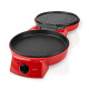 Appareil a pizza et grill 30cm Nedis FCPM100FRD