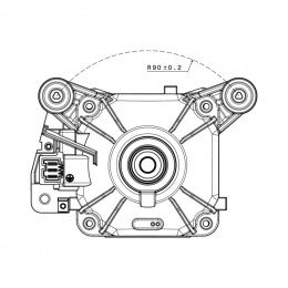 Moteur aimant 195v 1133hz dia pour lave-linge Electrolux 14020525001