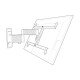 Support tv mural exo 600tw3 support inclinable/orientable Erard 048360
