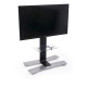 Pied tv a roulettes + tablette will 1050l noir Erard 039031