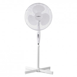 Ventilateur sur pied blanc diametre 40cm hauteur 120cm Nedis FNST10CWT40