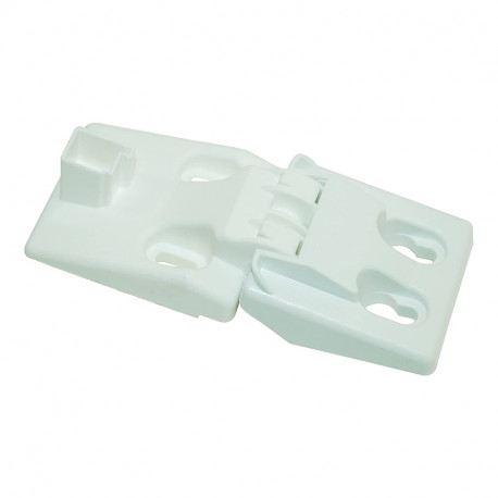 Charniere plastique 12,2cm x 5,1cm pour congelateur Whirlpool 480132101217