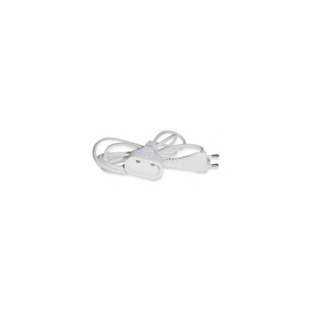 Rallonge 2x0.75mm 3m blanc sous blister Itc 308505
