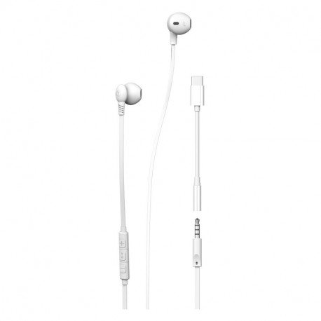 Ecouteurs avec adaptateurs usb-c osis blancs Ryght R483256