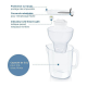 Carafe filtrante style xl 3.6l + 1 filtre all-in-1 inclus Brita 1051699