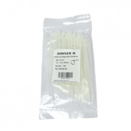Colliers cablage blanc 3.6x140 sachet de 100 Serflex 02827051401
