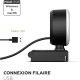 Webcam filaire usb-a full hd cable 1.3m-anneau led reglable Mobility Lab ML301310