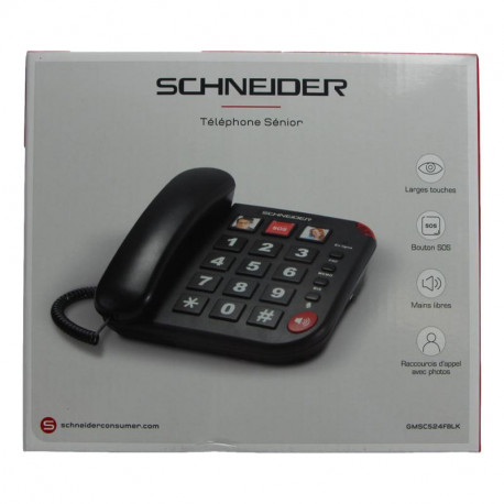 Telephone filaire senior grosses touches Schneider 