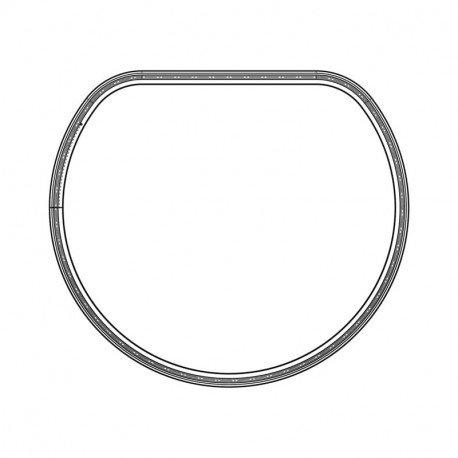 Soufflet de hublot lave-linge pour seche-linge Aeg 858136606311