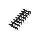 Picots caoutchouc gris panier super. pour lave-vaisselle Aeg 138018410