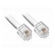 Cordon rj11 adsl blanc 10m longueur 10m - gaine plate Itc 3904