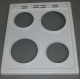 Burner plate. four pour cuisiniere Beko 419300025