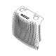 Gril filtre rouge pour aspirateur Aeg 118193526