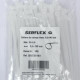 Colliers cablage blanc 3.6x140 sachet de 100 Serflex 02827051401