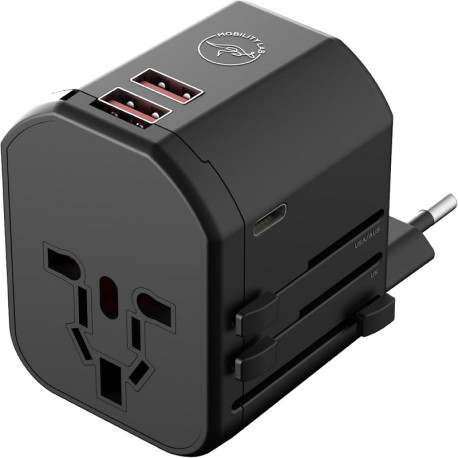 Adaptateur voyage universel + 2 usb-a et 1 usb-c Mobility Lab ML314044