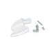 Kit poignee hublot pour lave-linge blanc Candy 49016396