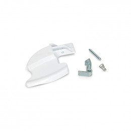 Kit poignee hublot pour lave-linge blanc Candy 49016396