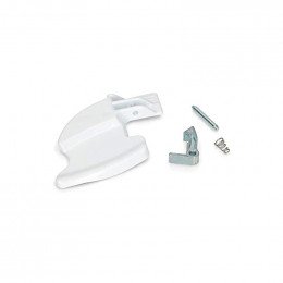 Kit poignee hublot pour lave-linge blanc Candy 49016396