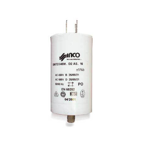 Condensateur 18mf 450v demarrage pour lave-linge Multi-marques