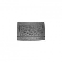 Plaque arriere de foyer pour poele a bois - 335x496 mm Deville F6DV18663B Plaque arriere de foyer pour poele a bois - 335x496 mm Deville F6DV18663B