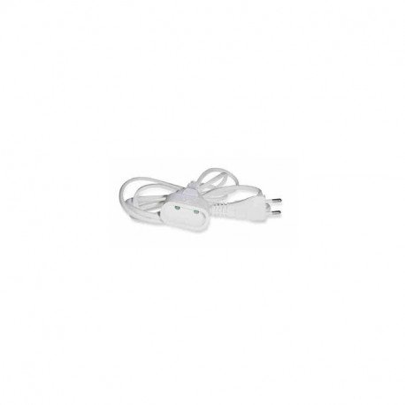Rallonge 2x0.75mm 3m blanc sous blister Itc 191055