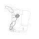 Levier roulette pour lave-linge Electrolux 129871215