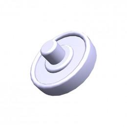 Roue bandeau verre blanc pour refrigerateur Electrolux 263003301