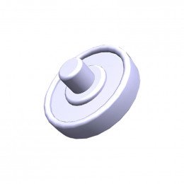 Roue bandeau verre blanc pour refrigerateur Electrolux 263003301