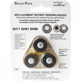 Tetes rasoir sh71 sh91 sh98 lot de 3 tetes Shaver Parts AV-N2