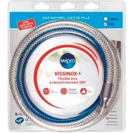 Tuyau gaz naturel vissinox+ 2m tnv200 Wpro 484010678158 Tuyau gaz naturel vissinox+ 2m tnv200 Wpro 484010678158