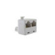 Adaptateur rj45 1 vers 2 rj45 male - 2 rj45 femelles Itc 303770