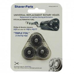 Tetes rasoir electrique lot de 3- hq9 Shaver Parts F