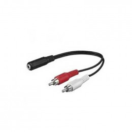 Adaptateur 2rca m/1 jack 3.5f longueur 0.20m - 2 rca m/jack Itc 301583