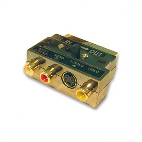 Adaptateur peritel m/3rca/svhs entree sortie commutable Itc 306749
