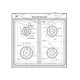 Plan de travail noir 594x590mm pour cuisiniere Electrolux 14002441678
