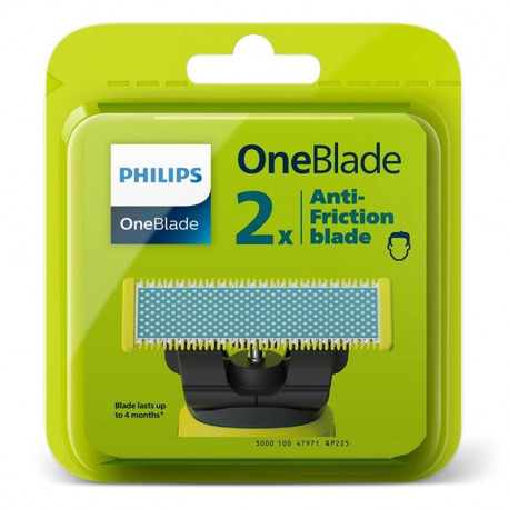 Lames oneblade anti friction rasoir Philips QP225/50