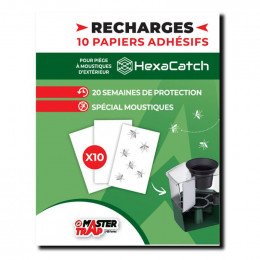 Recharge pour hexa catch 10 papiers collants Master Trap 9997578