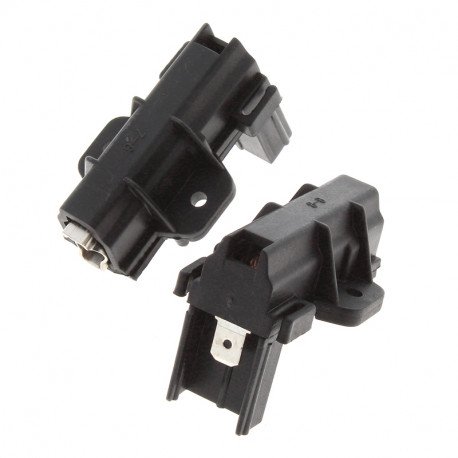 Jeu de 2 charbons pour lave-linge type gauche - cosses 6 3 mm Multi-marques