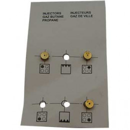 Jeu injecteurs gaz butane four Beko C00910759
