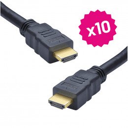 Lot 10 cordons hdmi 2.0 1.5m Servimat HDMI150