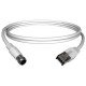 Cordon tv fiche f/ rj45 40cm Cae H59250IECRJ45