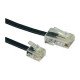 Cordon rj11/rj45 noir 3m longueur 3m - gaine plate Itc 303766