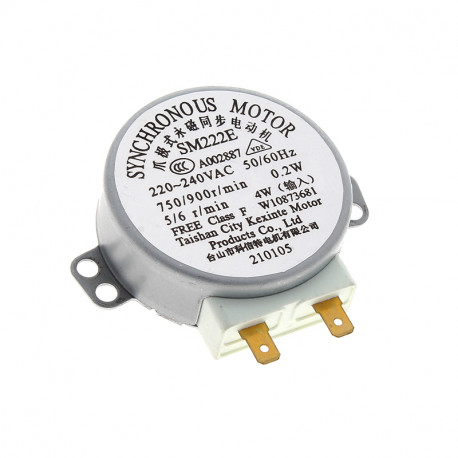Moteur plateau tournant sm222e pour micro-ondes Whirlpool 482000093489