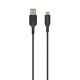 Cable usb-a vers usb-c 2.5m noir - 18w Green_e GR7070