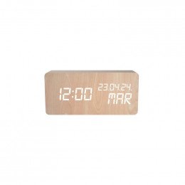 Reveil thermometre bois Evoom EV301990